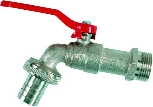 Mr. GARDENER Kugel-Auslaufhahn, Messing - silberfarben