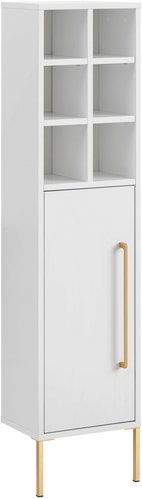 SCHILDMEYER Highboard »Sarah«, BxHxT: 30,4 x 130,6 x 21,8 cm - weiss