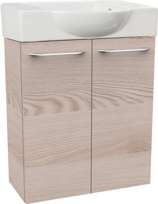 Thumbnail - FACKELMANN Waschplatz-Set »SBC Gäste Bad«, 55cm rechts Alaska Esche - braun