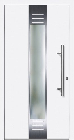 KNOCK Flügelüberdeckende Kunstoff-Haustür »RIGA«, weiß - weiss