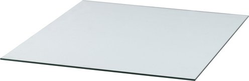 TIS Bodenplatte, rechteckig, BxL: 85 x 100 cm, Stärke: 8 mm, transparent