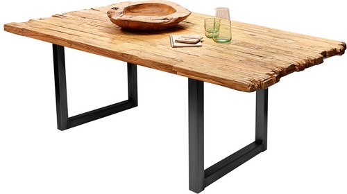 SIT Tisch »TABLES & CO«, HxT: 75,5 x 100 cm, Holz - braun | schwarz