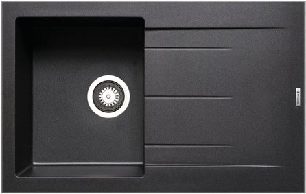 Pyramis Einbauspüle »Alazia«, Granit, BxHxL: 79 x 50 cm - schwarz