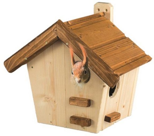 SIENA GARDEN Eichhörnchenkobel »Maja«, BxHxT: 29 x 36 x 37,5 cm, Kiefernholz - beige | braun