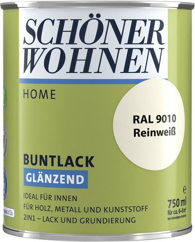 SCHÖNER WOHNEN FARBE Buntlack, reinweiß , glänzend - weiss
