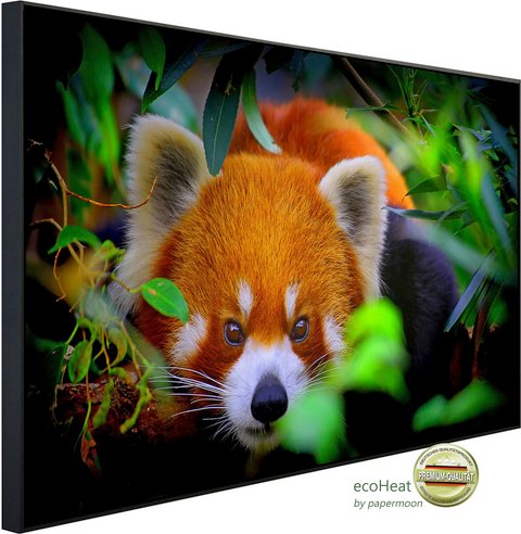 Thumbnail - papermoon Infrarotheizung »EcoHeat - Rotes Panda«, Matt-Effekt - bunt