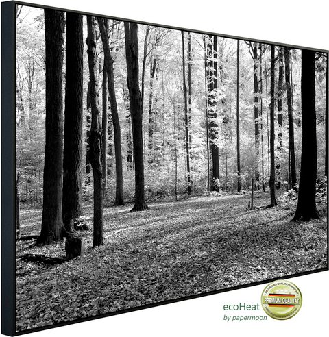 Thumbnail - papermoon Infrarotheizung »EcoHeat - Wald Schwarz + Weiss«, Matt-Effekt - bunt
