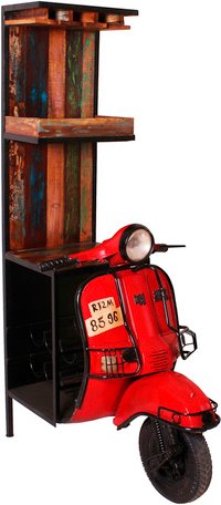 SIT Schrank »THIS & THAT«, Metall/Altholz - bunt