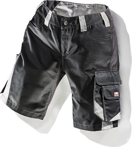 Thumbnail - BULLSTAR Damen-Arbeitsbermuda »WORXTAR«, Polyester/Baumwolle/Elastan, schwarz/grau