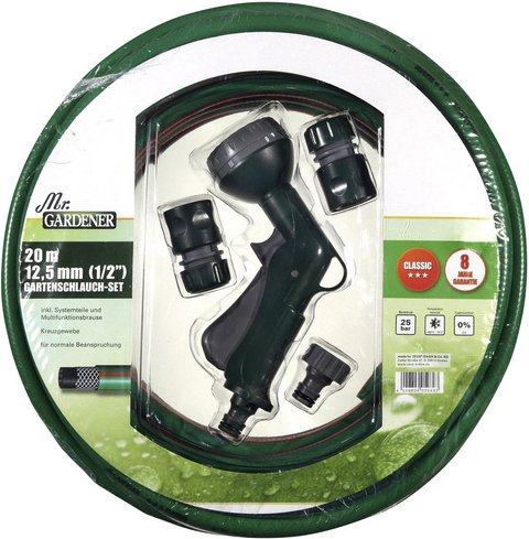 Mr. GARDENER Gartenschlauch »Classic«, Länge: 20 m - gruen