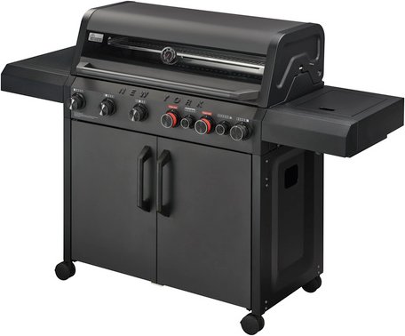 hagebau Gasgrill »New York Pro«, 6 Brenner, Sear-Brenner, matt graphit - schwarz