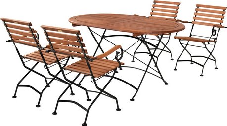 Thumbnail - MERXX Gartenmöbel »Schlossgarten«, 4 Sitzplätze, Stahl - grau