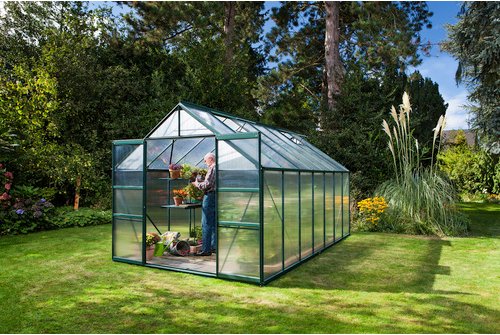 VITAVIA Gewächshaus »Mars Plus 11500«, BxHxL: 257 x 238 x 445 cm - gruen