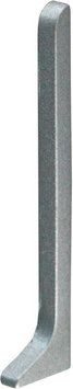 Fuchs Design Sockelleiste Endstück links, Aluminium, silberfarben matt