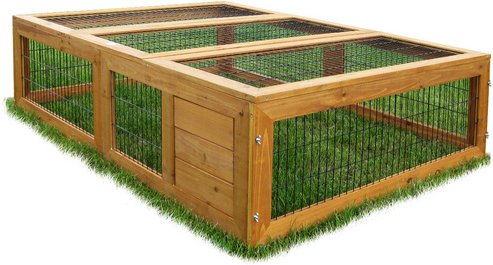 HABAU Freilaufgehege »Maxi«, BxHxT: 98 x 40 x 147 cm, braun