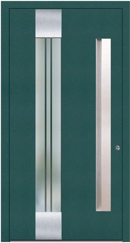 KNOCK Aluminium-Haustür »Marte«, moosgrün - gruen