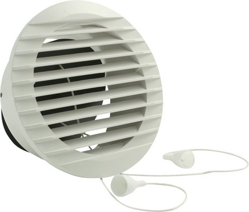 MARLEY Lüftungsgitter, rund, Hart-PVC (PVC-U), weiß - weiss