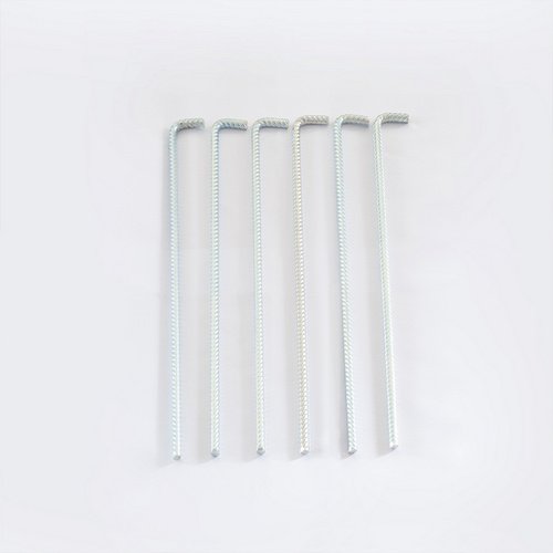 BIOHORT Bodenanker, für Gerätehäuser, Geräteschränke und Mini-Garagen, 6 Stück, grau