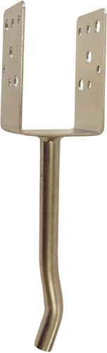 CONNEX Pfostenträger, Stahl, BxL: 80 x 65 mm - silberfarben | grau