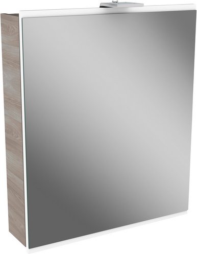 Thumbnail - FACKELMANN Spiegelschrank »LIMA«, BxHxT: 60 x 73 x 15,3 cm, 5870-6190 K, kaltweiß, 2.9W - grau