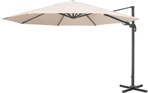 CASAYA Pendelschirm »Paros«, ØxH: 350 x 265 cm, Sonnenschutzfaktor: 80+ - beige