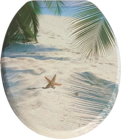 WELLWATER WC-Sitz »Akemi«, Soft-Close, Take-Off, MDF - beige