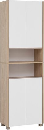SCHILDMEYER Hochschrank »Juba«, BxH: 57 x 186,5 cm, kreideweiß - weiss
