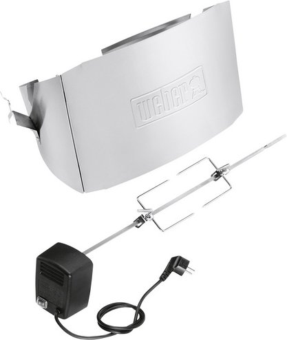 WEBER Drehspieß, für Q 300 / 3000 Gas und Elektro - silberfarben | schwarz