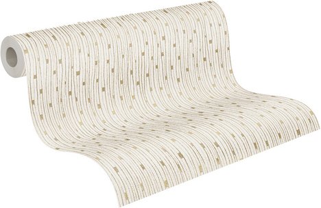 Thumbnail - A.S. Création Vliestapete, BxL: 53 x 1005 cm, cremefarben/goldfarben - beige | goldfarben