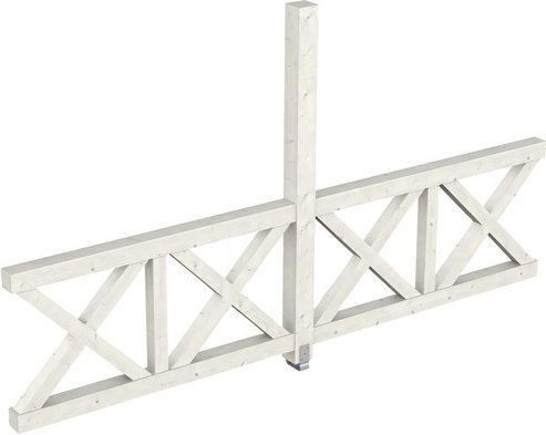 SKANHOLZ Seitenwand, B x H: 78,5 x 210 cm, Holz, Farbe: weiß