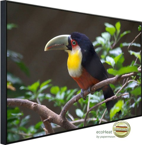 Thumbnail - papermoon Infrarotheizung »EcoHeat - Kakadu«, Matt-Effekt - bunt
