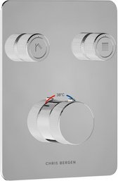 Chris Bergen Unterputz Duschthermostat „Aquatronic", chrom - silberfarben