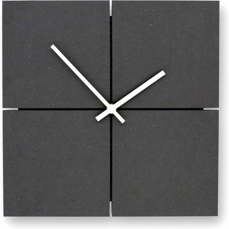 K&L Wall Art Wanduhr, HxT: 30 x 5 cm, schwarz, ohne ink. Batterie