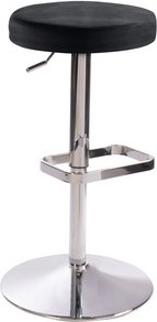 Mayer Sitzmöbel Barhocker »1200«, Breite: 44 cm, höhenverstellbar, Mikrofaser, grau