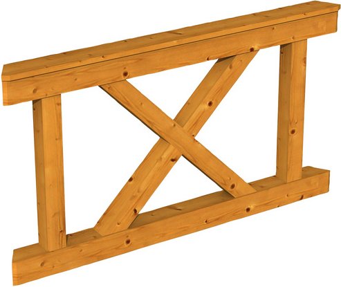 SKANHOLZ Brüstung, BxH: 150 x 84 cm, eiche hell, Holz