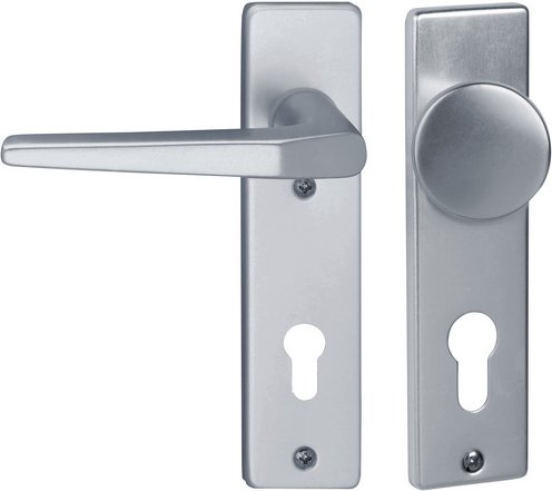 ALPERTEC Kurzschild-Garnitur »Florence«, Aluminium - silberfarben