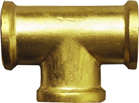 Mr. GARDENER T-Stück, Messing - goldfarben