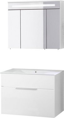 FACKELMANN Waschplatz-Set »KARA«, 80cm Weiß 1Schub - weiss