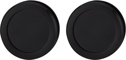 NOVADOORS Griffmuschelpaar, schwarz, Aluminium