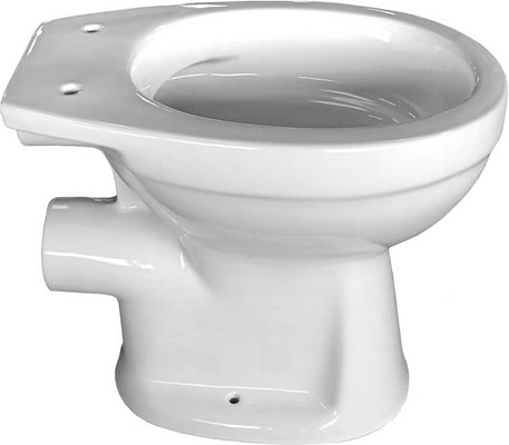 Farbe: weiß Stand WC, Tiefspüler, spülrandlos, Keramik, weiß - weiss