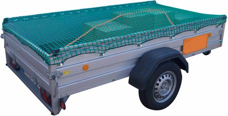 GO/ON! Anhängernetz, (BxL): 1,5 x 2,2 m, Maschenweite: 45 x 45 mm - silberfarben