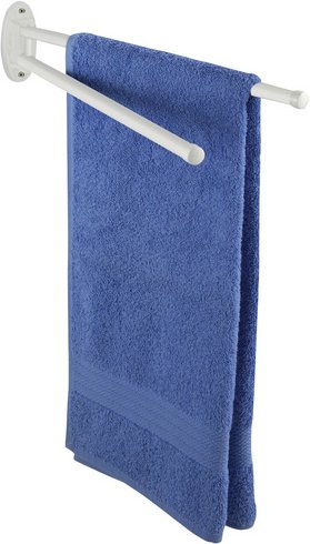 WENKO Handtuchhalter »Basic«, Metall, weiß - weiss