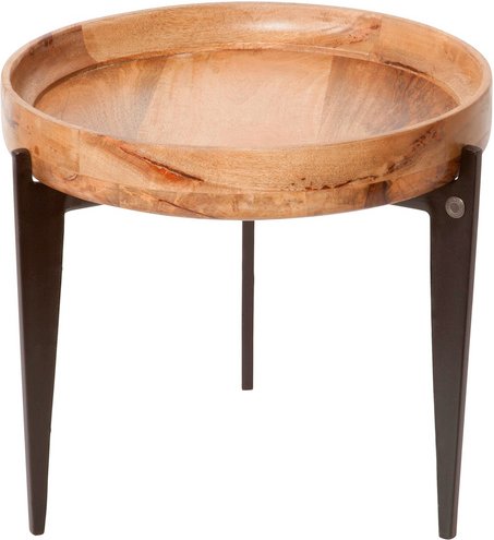 SIT Beistelltisch »TOM TAILOR«, BxH: 46 x 42 cm, mangoholz/Metall - beige