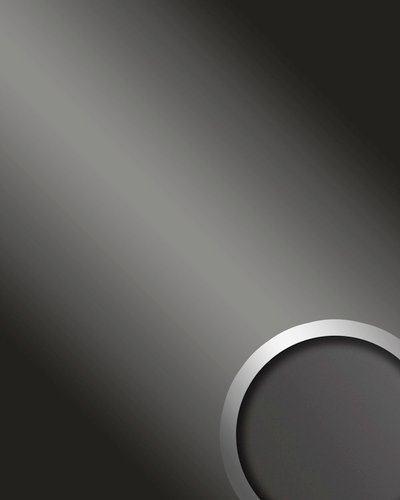 wallface Dekorpaneele, Spiegel, samtig - grau