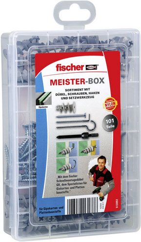 FISCHER Sortimentskasten, Kunststoff - grau