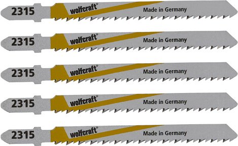 WOLFCRAFT Stichsägeblatt, Länge: 75 mm, Schnellarbeitsstahl (HSS) - silberfarben