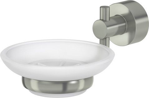 LENZ Seifenschale »SCALA«, Nickel-matt, Montageart: Kleben oder Bohren - silberfarben