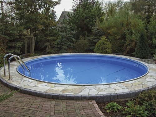 MYPOOL Rundpool Set , rund, Ø x H: 350 x 135 cm - blau
