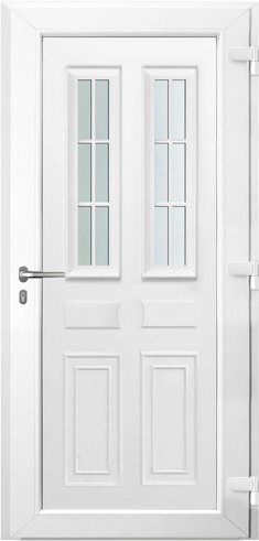 KNOCK Kunststoff-Haustür »ARES«, weiß - weiss