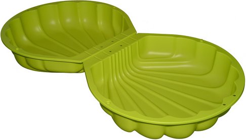 BIG Sand-Wasser-Muschel, BxHxL: 73 x 22 x 88 cm - gruen